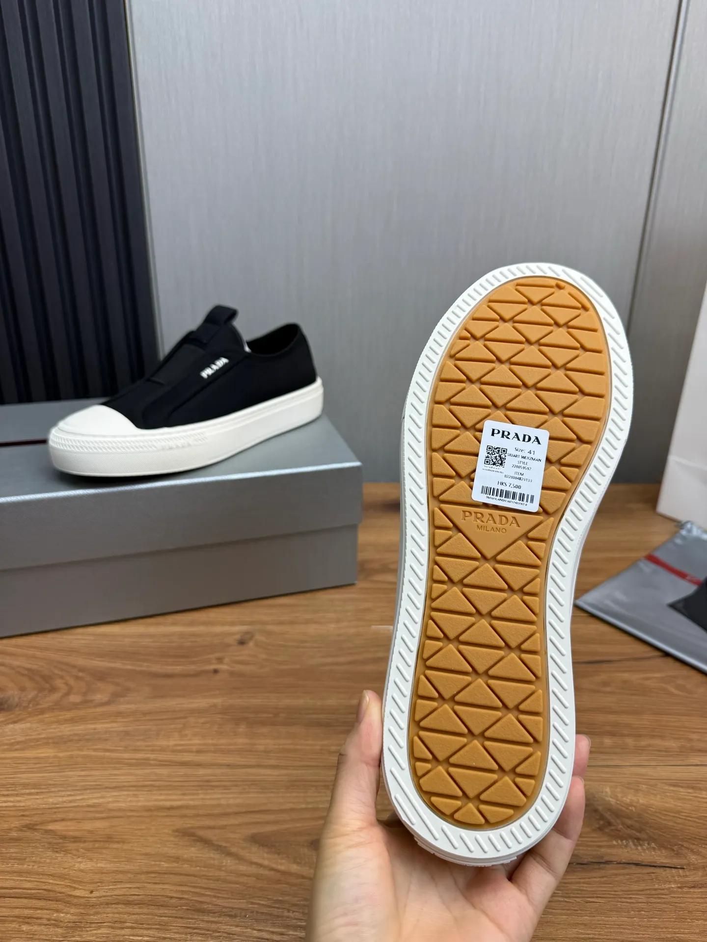 Men's shoes 560💰 [PRADA] Popular canvas shoes in the men's shoe counter, synchronized with the official website, 1 high-quality shipment ✔️Original canvas + cowhide lining, 1🆚1 replica, original sole, 38-45 (45 customized, non-refundable)